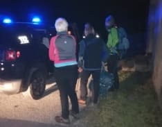 TRAVERSELLA - Il soccorso alpino ha salvato nella notte i due escursionisti dispersi in quota - FOTO