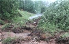 PRASCORSANO - Frane, chiusa la provinciale per il Santuario di Belmonte