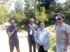 VIDRACCO - Inaugurato il percorso per non vedenti da San Rocco a Torre Cives - FOTO