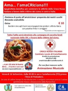 CASTELLAMONTE - Una «AmaCRIciana» solidale per le vittime del terremoto