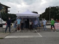 CUORGNE' - La sezione della Lega dona il nuovo gazebo per il pronto soccorso