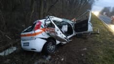 VOLPIANO - Ruba l'auto della Croce Bianca e si schianta in corso Europa: ladro denunciato dai carabinieri