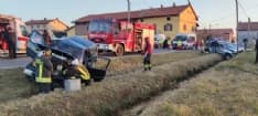 AGLIE' - Spaventoso incidente a cascine Malesina: due auto coinvolte, un ferito - FOTO e VIDEO