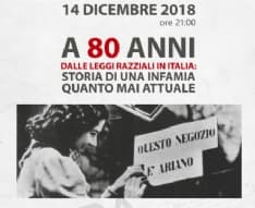 CUORGNE' - Leggi razziali: incontro dell'Anpi con Marco Revelli