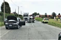 CIRIE' - Incidente stradale in via San Pietro: tre feriti e tre auto coinvolte