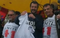 CANAVESE - Salvini sotto casa dell'ex ministro Fornero - FOTO
