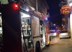 RIVARA - Incendio in un alloggio: intervento dei vigili del fuoco