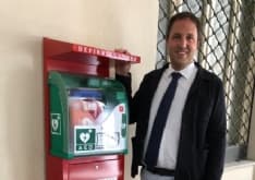 AGLIE' - Comune sempre più cardioprotetto: posizionato un defibrillatore davanti al Municipio
