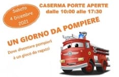 CASTELLAMONTE - Bimbi «pompieri per un giorno» grazie ai vigili del fuoco