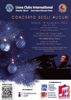 CASTELLAMONTE - Il covid non ferma la musica: il concerto Lions su internet