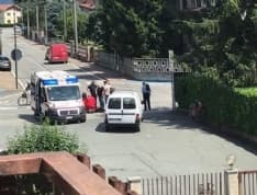 RIVAROLO CANAVESE - Incidente stradale, ciclista investita in via Favria - FOTO
