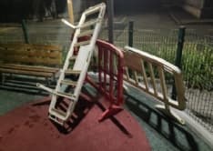 VOLPIANO - Svastiche, disegni osceni al parco giochi e gare in moto a tutta velocità: residenti furenti - FOTO