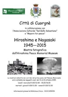 CUORGNE' - Una mostra per non dimenticare Hiroshima e Nagasaki