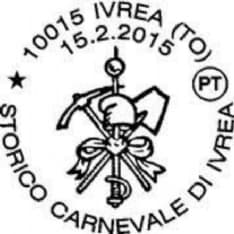 IVREA - Annullo filatelico per lo storico Carnevale