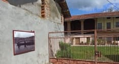 CANDIA CANAVESE - Le foto storiche del paese sui muri delle case - FOTO