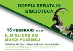 FAVRIA - Il film «Il migliore dei mondi possibili» in biblioteca