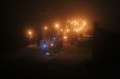 CERESOLE - La diga resta al buio per «M'illumino di meno» - FOTO e VIDEO