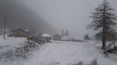 CANAVESE - Prima nevicata a Ceresole Reale: precipitazioni su tutto il territorio - FOTO