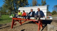 CHIVASSO - Inaugurata la 270esima panchina gigante