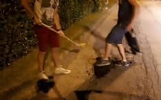 RIVAROLO-IVREA - Blitz di CasaPound contro le buche stradali