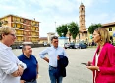 VALPERGA - L'assessore regionale Chiorino visita la scuola media