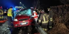 CASELLE-BORGARO - Spaventoso incidente sulla provinciale: due feriti, uno è grave - FOTO