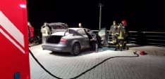 VALPERGA - Auto a fuoco nel parcheggio del santuario di Belmonte