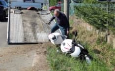 RIVAROLO CANAVESE - Auto contro moto, centauro ferito in ospedale - FOTO