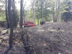 VIDRACCO - Incendio boschivo a Torre Cives: vigili del fuoco e squadre Aib al lavoro - FOTO
