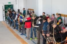 CUORGNE' - Ha riaperto l'ex bocciodromo con il primo torneo degli Arcieri - FOTO