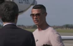 CRISTIANO RONALDO A CASELLE - Le prime immagini dell'arrivo di CR7 a Torino - VIDEO JUVENTUS