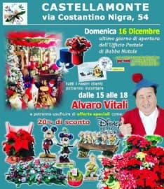 CASTELLAMONTE - Il mitico «Pierino» ospite all'Ufficio postale di Babbo Natale