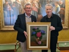 CHIVASSO - Donato al Comune un dipinto di Lorenzo Bena