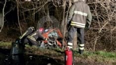 VESTIGNE' - Incidente mortale sulla provinciale 78 tra Borgomasino e Vestignè - FOTO E VIDEO