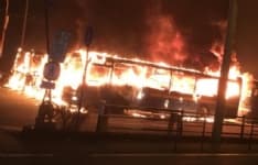 DISASTRO A CIRIÉ - Incendio nella notte distrugge sette autobus Gtt - FOTO