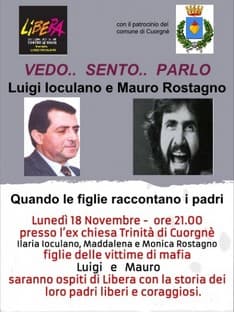 CUORGNE' - Si parla di mafia con il presidio Libera «Luigi Ioculano»
