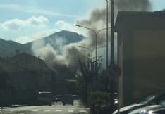 RIVARA - Incendio in azienda: intervento dei pompieri - VIDEO