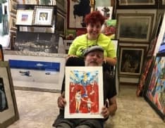 CHIVASSO - Mauro Trucano regala un'opera alla Hope Running