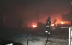 RIVAROLO CANAVESE - Fiamme nell'ex stabilimento Vallesusa, intervento dei vigili del fuoco - FOTO E VIDEO