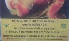 CHIVASSO - Manifesti contro l'aborto: «Il Comune li rimuova»