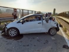 PEROSA CANAVESE - Incidente sulla provinciale per Pavone, 34enne di Ivrea in prognosi riservata al Cto - FOTO