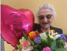 CASTELLAMONTE - Compleanno da record: Dobrilla «Tina» Pizzi ha festeggiato 102 anni - FOTO