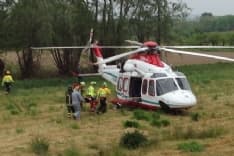 CASTELLAMONTE - Ciclista gravemente ferito sulla provinciale
