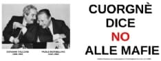 CUORGNE'  - Due maxi striscioni e tante iniziative per dire no alle mafie