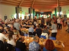 AGLIE' - Grande folla all'amatriciana solidale dell'Alladium - FOTO