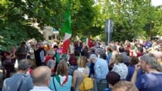 IVREA - L'Anpi con trenta associazioni del Canavese manifesta in centro contro l'ultradestra - FOTO e VIDEO
