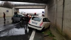 IVREA-ROMANO CANAVESE - Spaventoso incidente sulla statale 26: cinque feriti e strada bloccata - FOTO E VIDEO