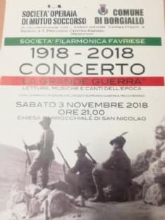 BORGIALLO - La Grande Guerra: concerto del centenario 1918–2018