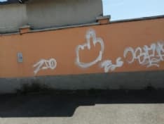 SALERANO - Disegni osceni e scritte sul muro del cimitero, la rabbia della sindaca: «Idioti» - FOTO