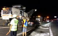 CASELLE - Lavori di notte sulla provinciale: scelta vincente - FOTO